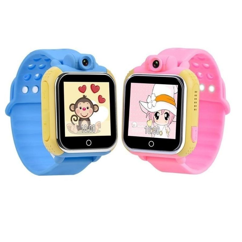 Детские часы 3G GPS Smart Baby Watch Q75 (GW1000) с камерой - Голубой - фото
