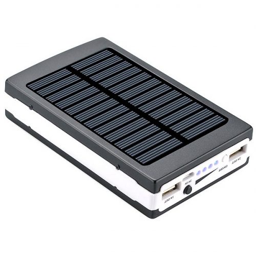 Внешний аккумулятор на солнечной батарее Solar Power Bank 20000 mAh - фото