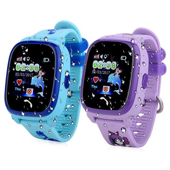 Детские GPS часы Smart Baby Watch W9 водонепроницаемые - Голубой - фото