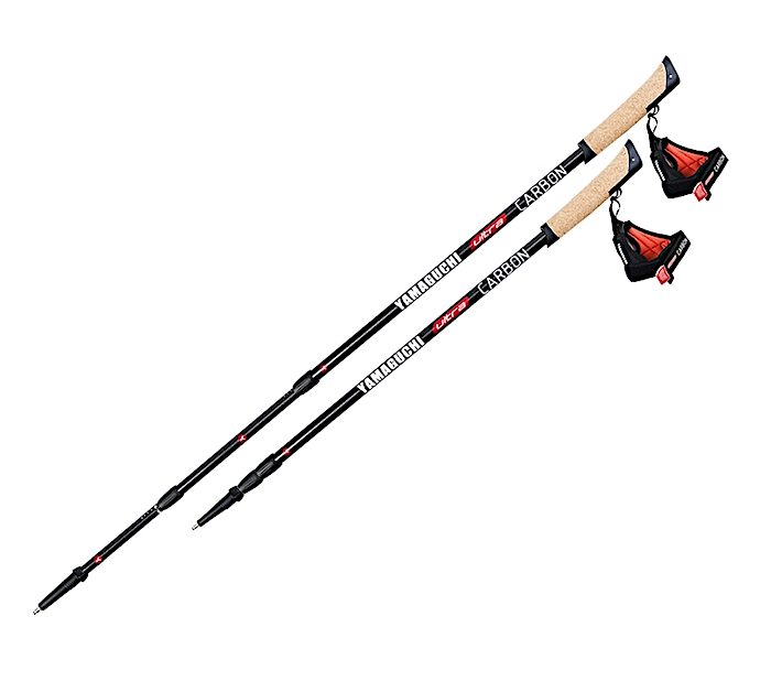 Палки для скандинавской ходьбы YAMAGUCHI Ultra Carbon (3 секции) - фото