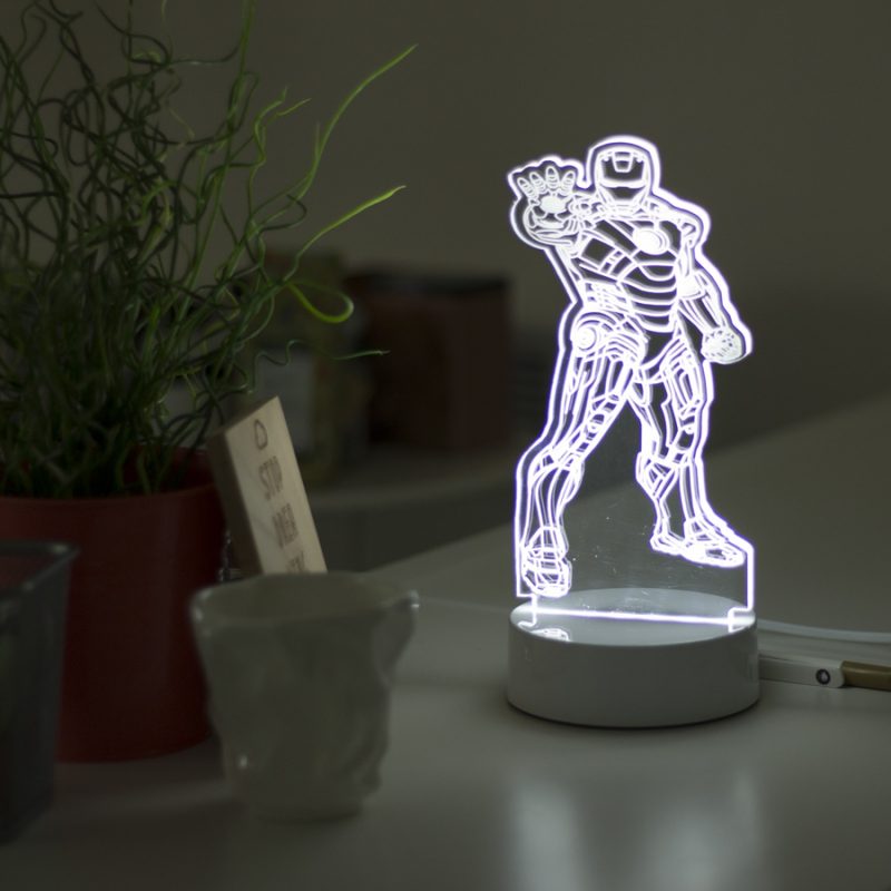 3D светильник Iron man - фото