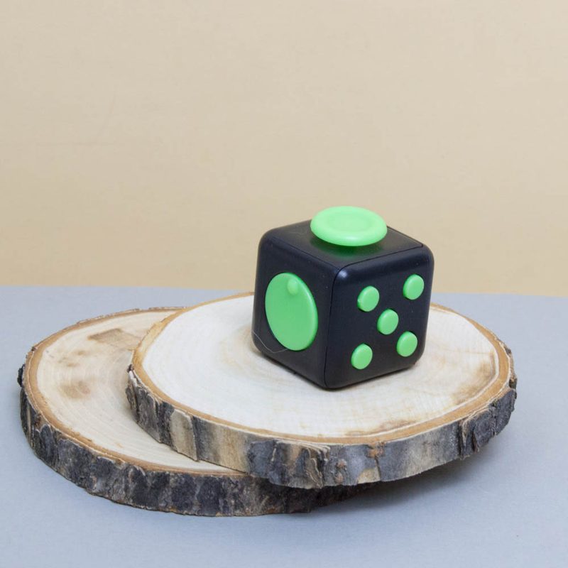 Кубик антистресс Fidget Cube (Черно-зеленый) - фото