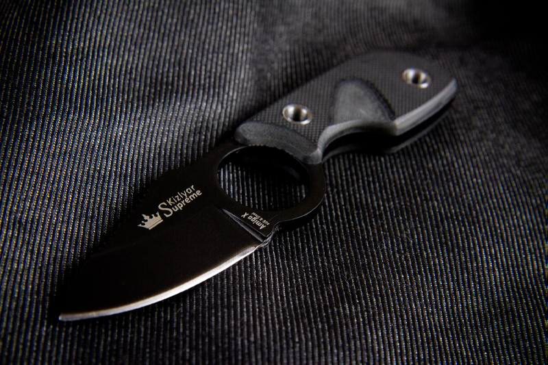 Нож  Kizlyar Supreme Amigo X Black AUS-8 - фото