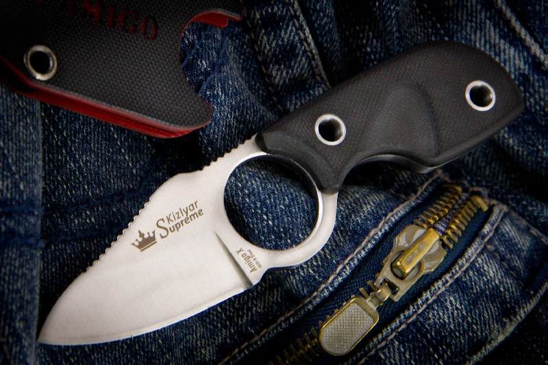 Нож Kizlyar Supreme Amigo X White AUS-8 - фото