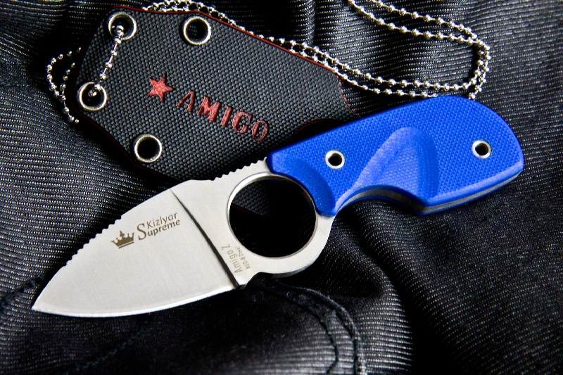 Нож Kizlyar Supreme Amigo Z  Blue AUS-8 - фото