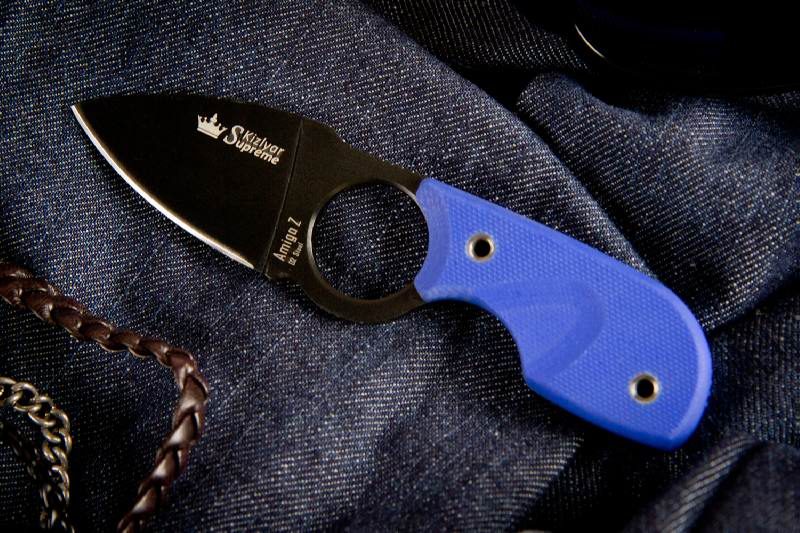 Нож Kizlyar Supreme Amigo Z  Black-Blue D2 - фото