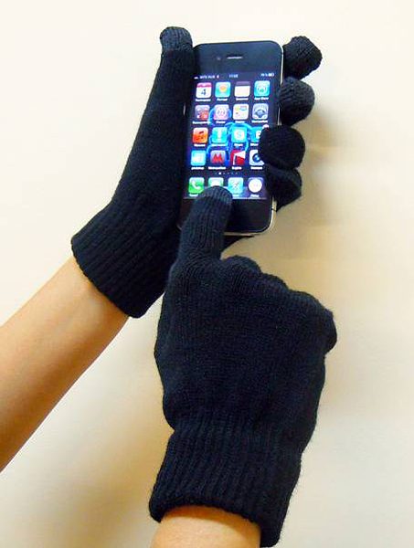 Перчатки для iPhone и других сенсорных экранов (Touch screen) - фото