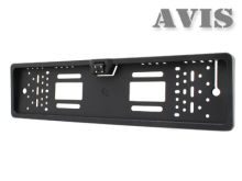Камера заднего вида в рамке номерного знака AVIS AVS388CPR с LED подсветкой - фото