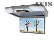 Автомобильный потолочный монитор 14,1 со встроенным DVD плеером AVIS AVS1420T (серый) - фото