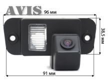 CMOS штатная камера заднего вида AVIS AVS312CPR для SSANGYONG ACTYON (2005-2010) (#076) - фото