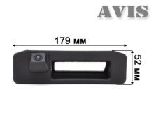 CCD штатная камера заднего вида AVIS AVS321CPR для MERCEDES GL X166 (2012-...) (#129), интегрированная с ручкой багажника - фото