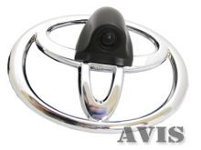 CCD штатная камера переднего вида AVIS AVS324CPR для TOYOTA (#116) с блоком контроля - фото