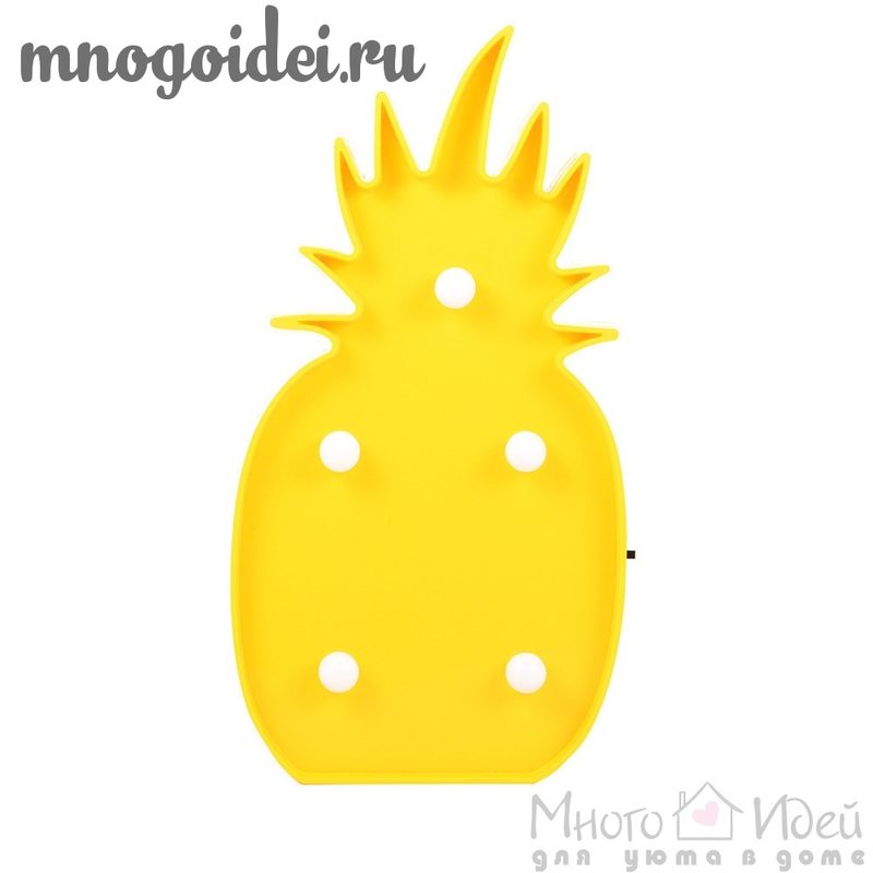 Светодиодный декоративный ночник Сочный ананас - фото