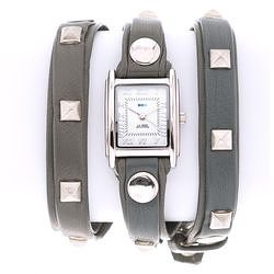 Pyramid Stud Grey Silver - фото