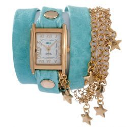 Charm Opal Blue Gold Star - фото