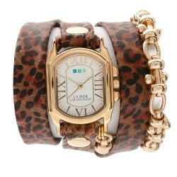 Charm Indian Leopard - Gold Barbell - фото