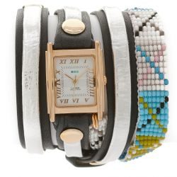Guatemala Beaded Navy/Silver Blue X - фото
