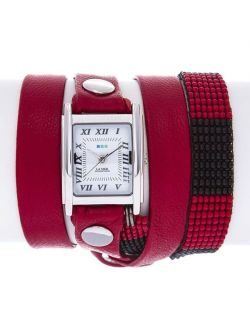Guatemala Beaded Red/Black Silver - фото