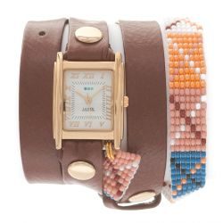 Guatemala Beaded Brown - Orange X - фото
