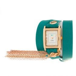 Charm Rainbow Tassle Dark Aqua Gold - фото