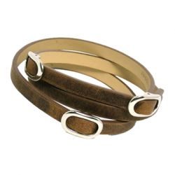 Triple Bracelet, Brown - фото