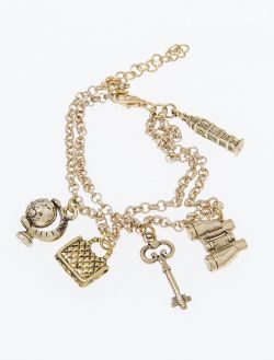 Браслет Gold Tourista Charms - фото