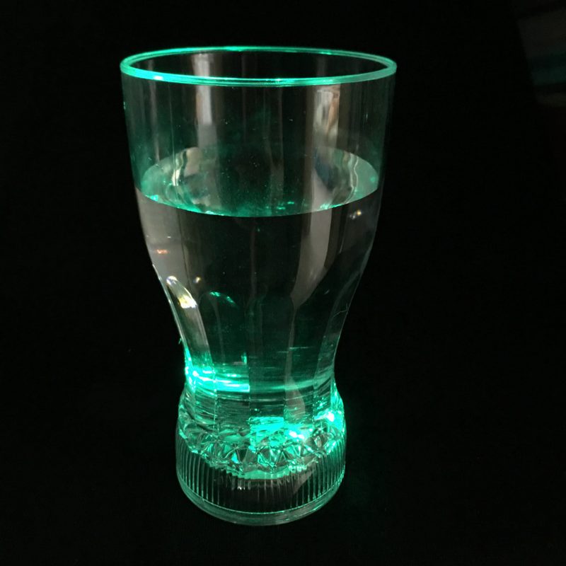 Стильный мерцающий стакан для коктейлей Fancy Light Glass, 1 шт - фото