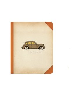 Тетрадь для записей Plymouth Deluxe Sedan. - фото