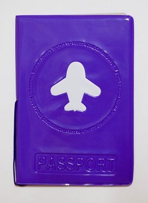Обложка для паспорта Happy Flight-violet. - фото
