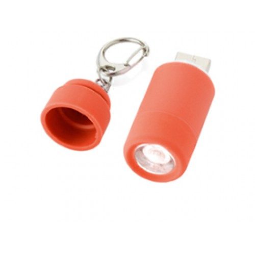 Мини-фонарь Avior с зарядкой от USB, красный - фото