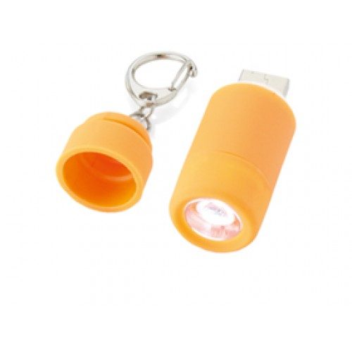 Мини-фонарь Avior с зарядкой от USB, оранжевый - фото