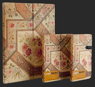 Записная книжка Paperblanks Филигранный цветочный рисунок слоновая кость (Filigree Floral Ivory) - фото