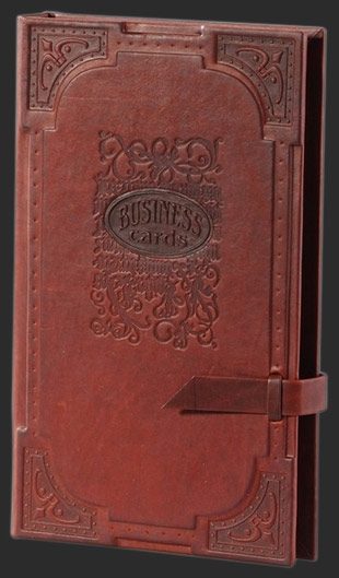 Кожаная визитница Almanac 4х секционная - фото