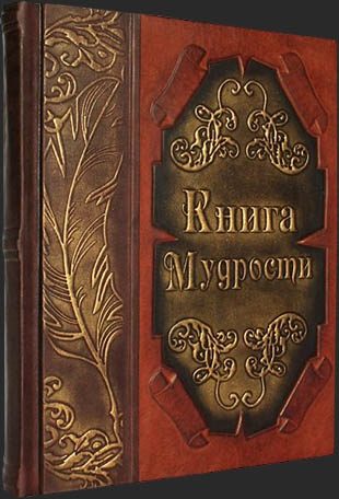 Кожаная книга Книга мудрости - фото