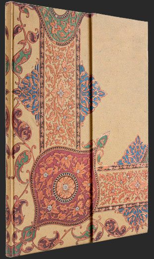 Записная книжка Paperblanks Узор в стиле пэйсли слоновая кость (Visions of Paisley Ivory) - фото