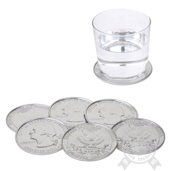 Подставка под стаканы Coin$ 6шт. - фото