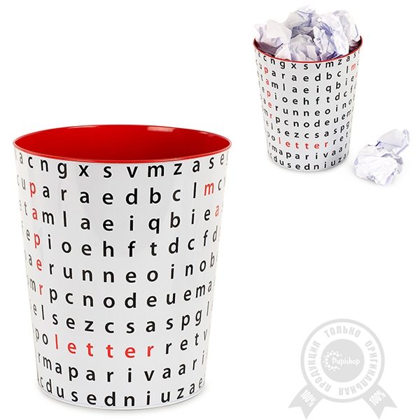 Корзина для бумаг Letter Soup - фото