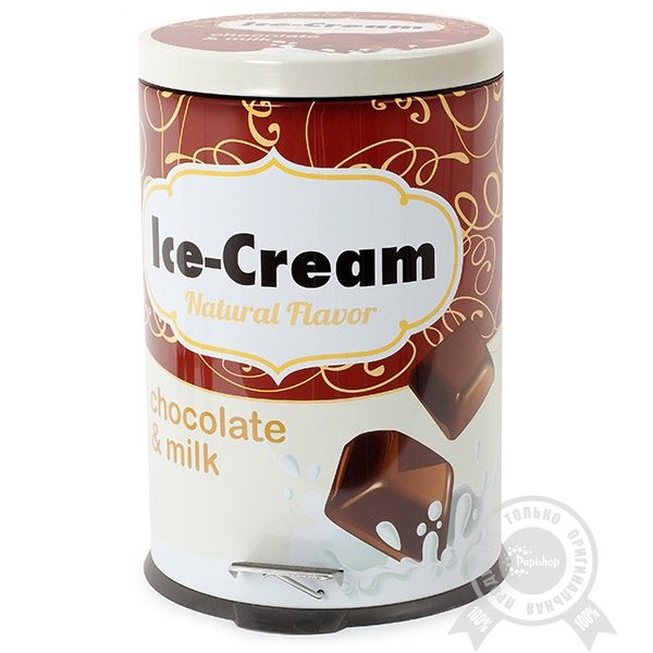 Корзина с педалью для мусора Ice-cream 20л - фото