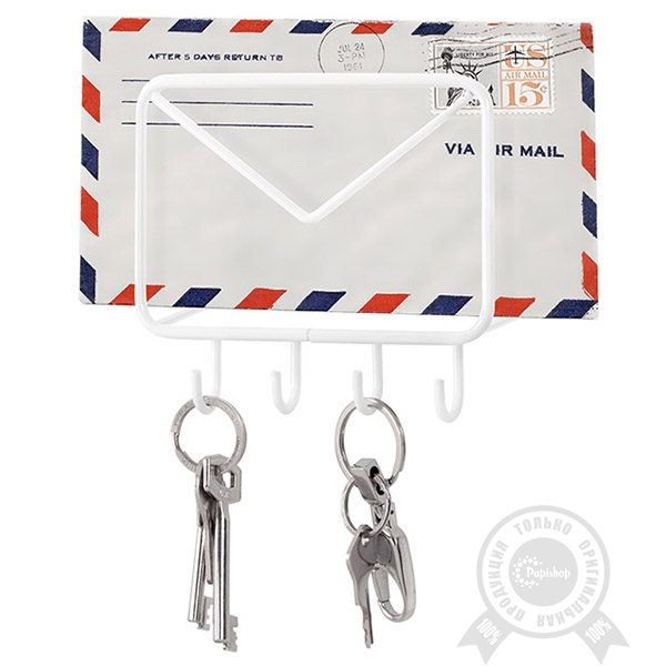 Настенная вешалка и держатель конвертов Mail - фото