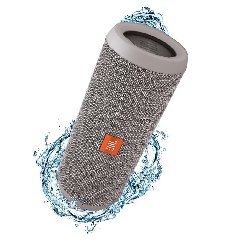 Портативная влагозащищенная колонка JBL Flip 3 Gray для iPhone, iPod, iPad и Android - фото
