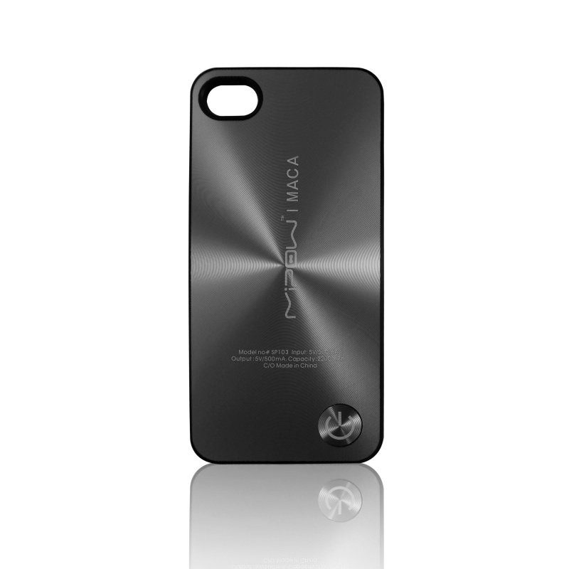 Аккумулятор-чехол для iPhone 4/4S MiPow 2200 mAh Maca SP103A Grey - фото