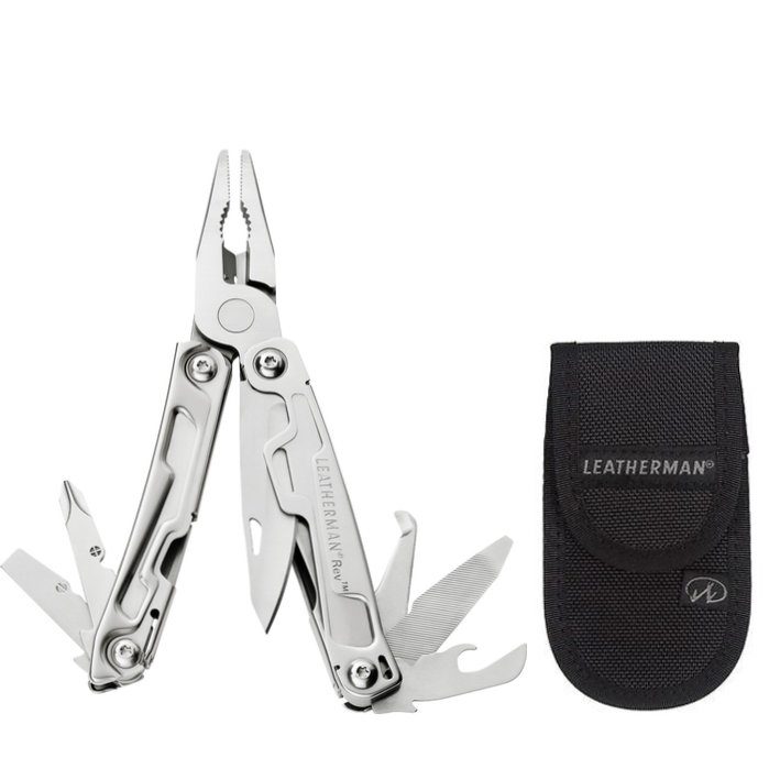 Мультитул Leatherman Rev (подарочная упаковка, чехол в комплекте) - фото