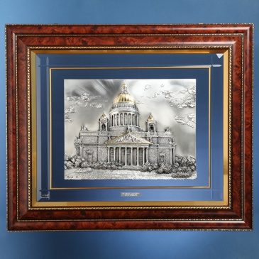 Панно ИСААКИЕВСКИЙ СОБОР 72*62см - фото