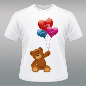 Футболка мужская TEDDY IN LOVE - фото