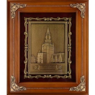 Ключница с барельефом СПАССКАЯ БАШНЯ 29*34см - фото