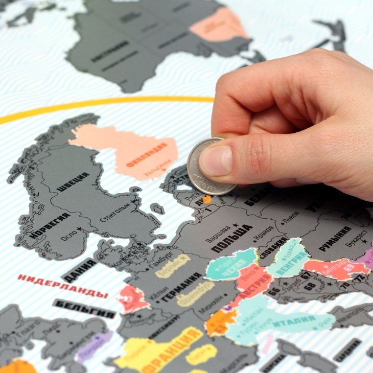 Скретч карта мира True Map Plus maxi - фото