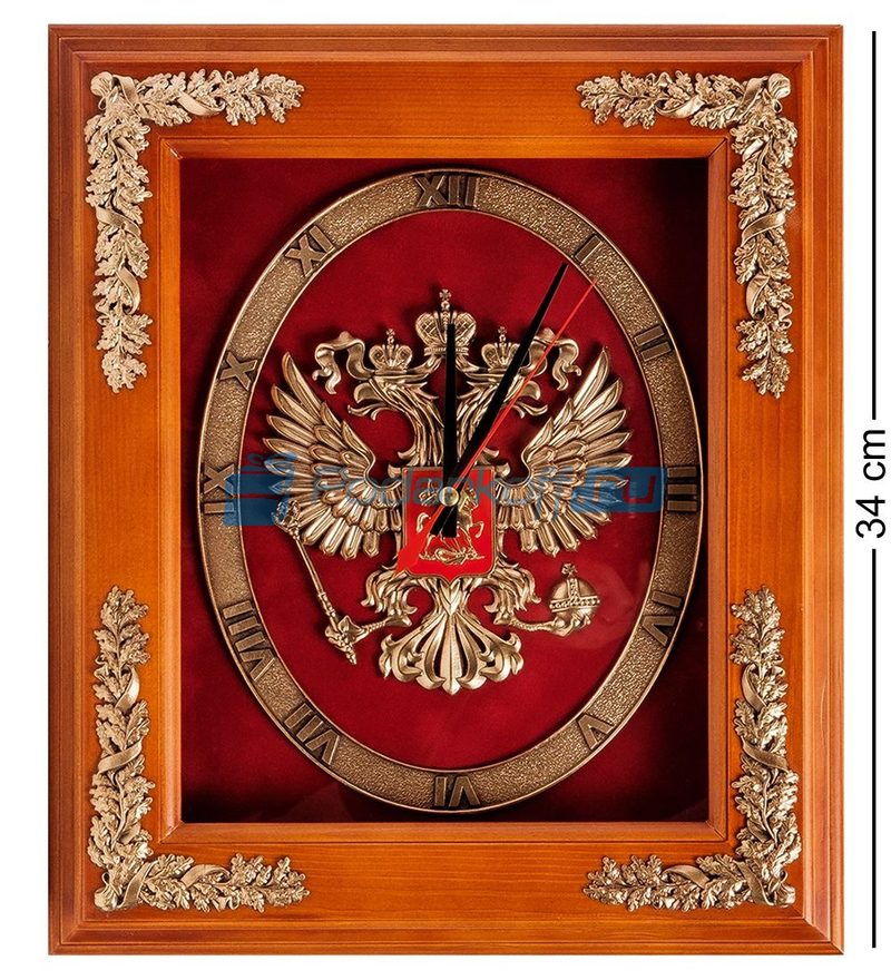 Настенные часы Герб России - фото