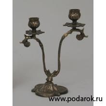 Пара канделябров на 2 свечи из бронзы Virtus 4109 - фото