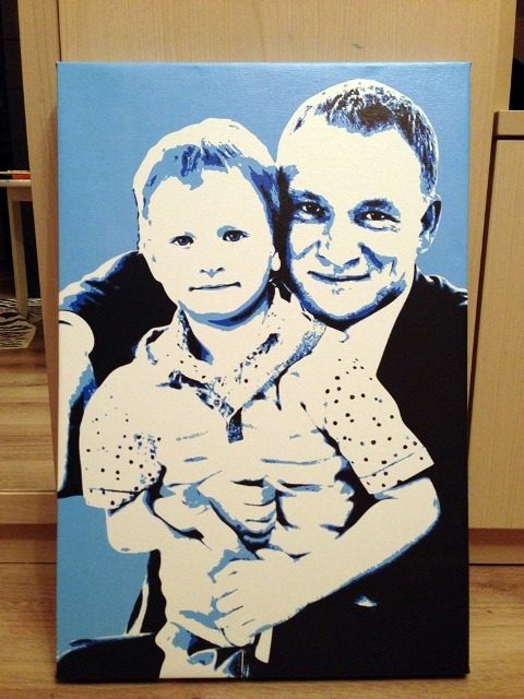 Popart на холсте на заказ - фото