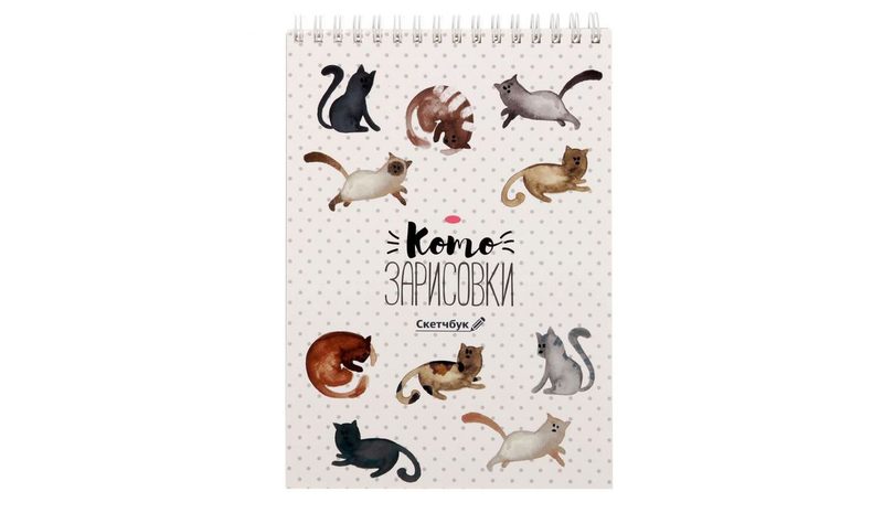 Скетчбук Кото зарисовки - фото